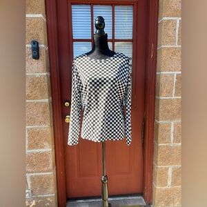 Nuggles Checkered Mesh Layering Top